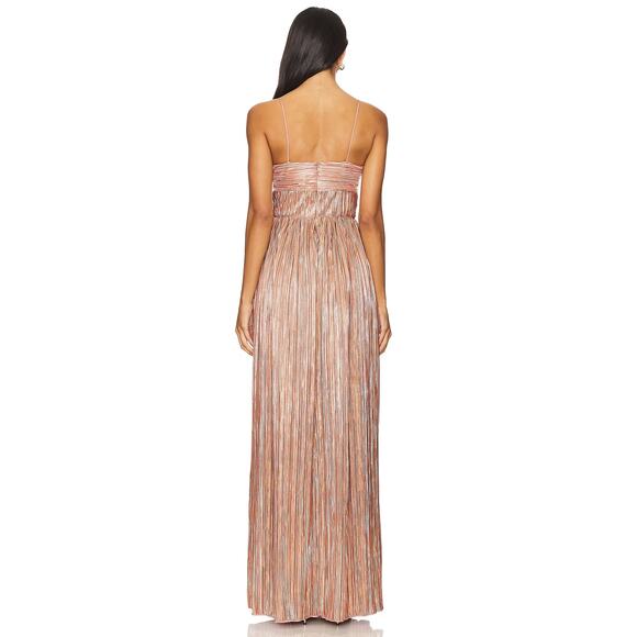 Lovers and Friends Emmy Gown Formal Evening Holiday Party Prom Rose Gold Sz  XL